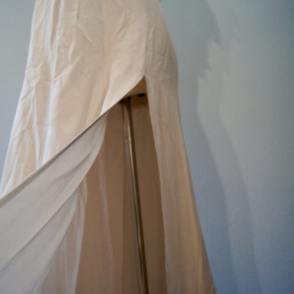 Stone Cold Fox Neutrals Silk Long Dress Size Label 3 - USA 6 Penelope NWT - Picture 10 of 16